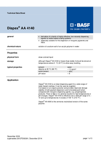 Thumbnail of document Technical datasheet - DISPEX® AA 4140