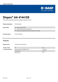 Thumbnail of document Technical datasheet - DISPEX® AA 4144 EB