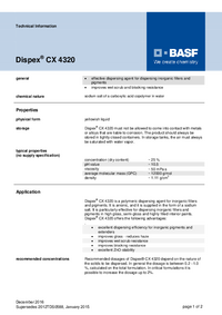 Thumbnail of document Technical datasheet - DISPEX® CX 4320