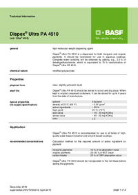 Thumbnail of document Technical datasheet - DISPEX® Ultra PA 4510