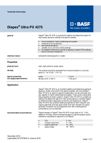 Thumbnail of document Technical datasheet - DISPEX® Ultra PX 4275