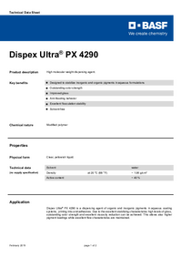 Thumbnail of document Technical datasheet - DISPEX® Ultra PX 4290