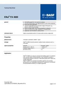 Thumbnail of document Technical datasheet - EFKA® FA 4600