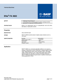 Thumbnail of document Technical datasheet - EFKA® FA 4663