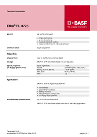 Thumbnail of document Technical datasheet - EFKA® FL 3778