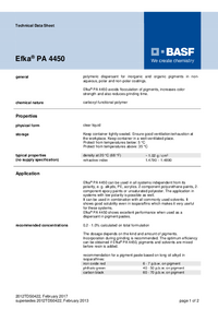 Thumbnail of document Technical datasheet - EFKA® PA 4450