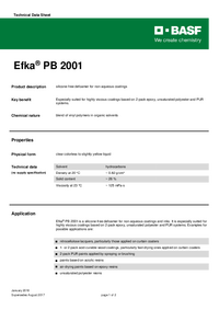 Thumbnail of document Technical datasheet - EFKA® PB 2001