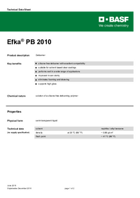 Thumbnail of document Technical datasheet - EFKA® PB 2010