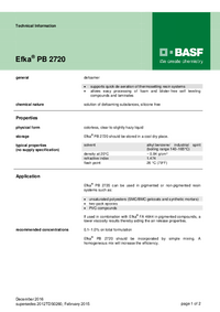 Thumbnail of document Technical datasheet - EFKA® PB 2720