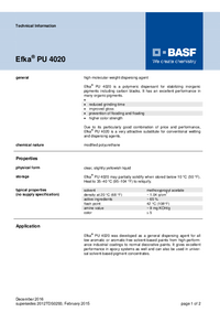 Thumbnail of document Technical datasheet - EFKA® PU 4020