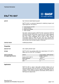 Thumbnail of document Technical datasheet - EFKA® PU 4047