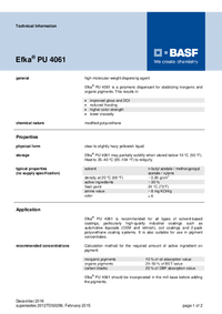 Thumbnail of document Technical datasheet - EFKA® PU 4061