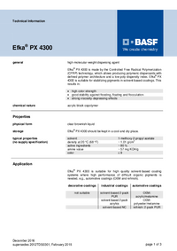 Thumbnail of document Technical datasheet - EFKA® PX 4300