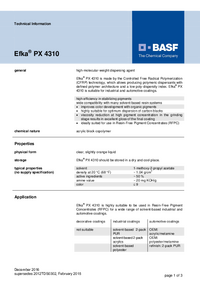 Thumbnail of document Technical datasheet - EFKA® PX 4310