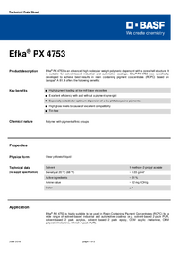 Thumbnail of document Technical datasheet - EFKA® PX 4753