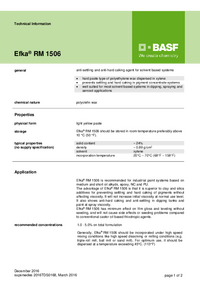 Thumbnail of document Technical datasheet - EFKA® RM 1506