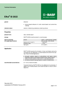 Thumbnail of document Technical datasheet - EFKA® SI 2022