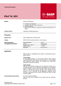 Thumbnail of document Technical datasheet - EFKA® SL 3031