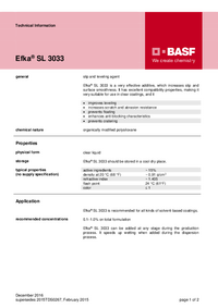 Thumbnail of document Technical datasheet - EFKA® SL 3033