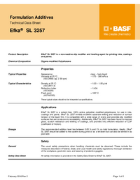 Thumbnail of document Technical datasheet - EFKA® SL 3257