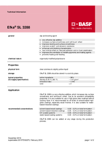 Thumbnail of document Technical datasheet - EFKA® SL 3288