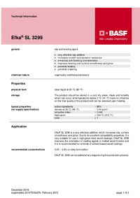 Thumbnail of document Technical datasheet - EFKA® SL 3299