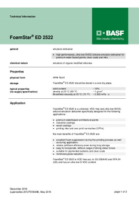 Thumbnail of document Technical datasheet - FOAMSTAR® ED 2522 NC