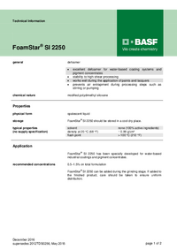 Thumbnail of document Technical datasheet - FOAMSTAR® SI 2250