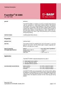 Thumbnail of document Technical datasheet - FOAMSTAR® SI 2280