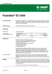 Thumbnail of document Technical datasheet - FOAMSTAR® ST 2439