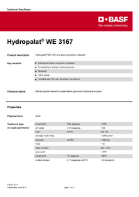 Thumbnail of document Technical datasheet - HYDROPALAT® WE 3167