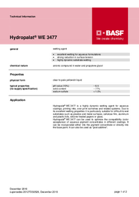 Thumbnail of document Technical datasheet - HYDROPALAT® WE 3477