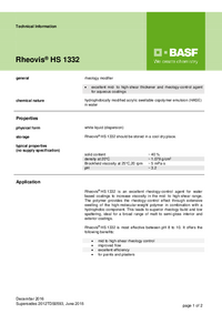 Thumbnail of document Technical datasheet - RHEOVIS® HS 1332