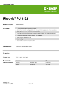 Thumbnail of document Technical datasheet - RHEOVIS® PU 1192