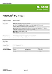 Thumbnail of document Technical datasheet - RHEOVIS® PU 1193