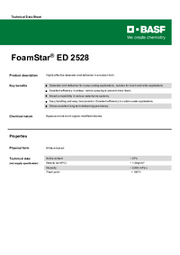 Thumbnail of document Technical datasheet - FOAMSTAR® ED 2528