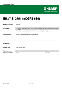 Thumbnail of document Technical datasheet - EFKA® SI 2751