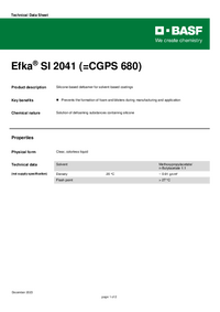 Thumbnail of document Technical datasheet - EFKA® SI 2041