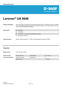 Thumbnail of document Technical datasheet - LAROMER® UA 9048