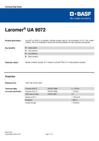 Thumbnail of document Technical datasheet - LAROMER® UA 9072