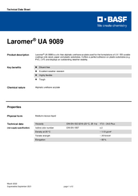 Thumbnail of document Technical datasheet - LAROMER® UA 9089