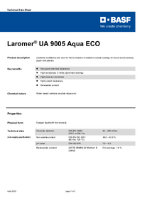 Thumbnail of document Technical datasheet - LAROMER® UA 9005 Aqua ECO