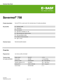 Thumbnail of document Technical datasheet - SOVERMOL® 750