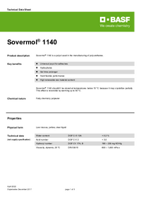 Thumbnail of document Technical datasheet - SOVERMOL® 1140