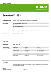 Thumbnail of document Technical datasheet - SOVERMOL® 1093