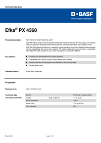 Thumbnail of document Technical datasheet - EFKA® PX 4360