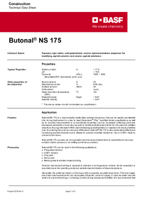 Thumbnail of document Technical datasheet - BUTONAL® NS 175