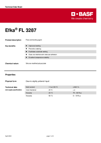 Thumbnail of document Technical datasheet - EFKA® FL 3287