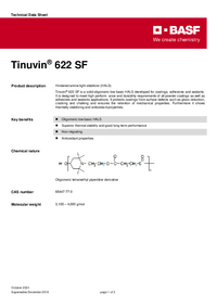 Thumbnail of document Technical datasheet - TINUVIN® 622 SF