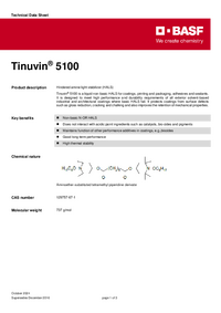 Thumbnail of document Technical datasheet - TINUVIN® 5100